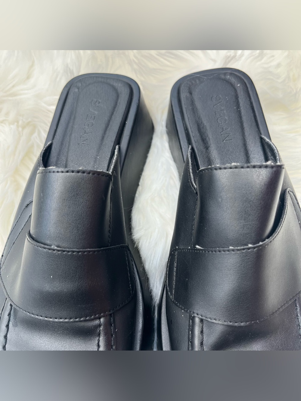 Svegan Tempera Vegan Leather Mule Loafers - Picture 5 of 11